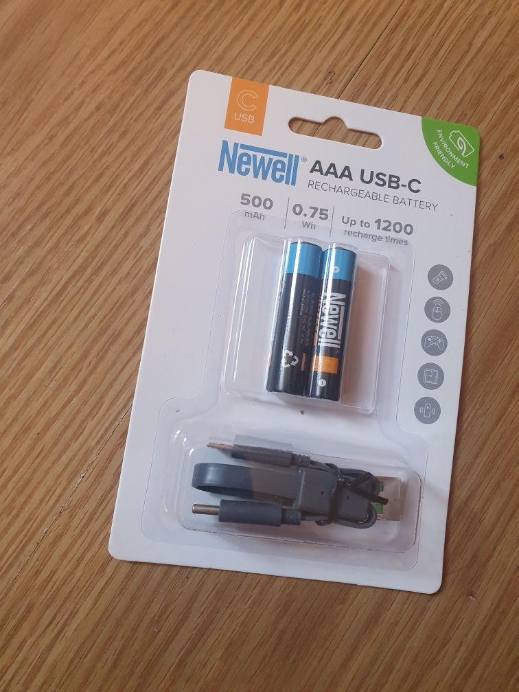 AKUMLATORY baterie Newell AAA USB-C 500 mAh 2 szt. blister