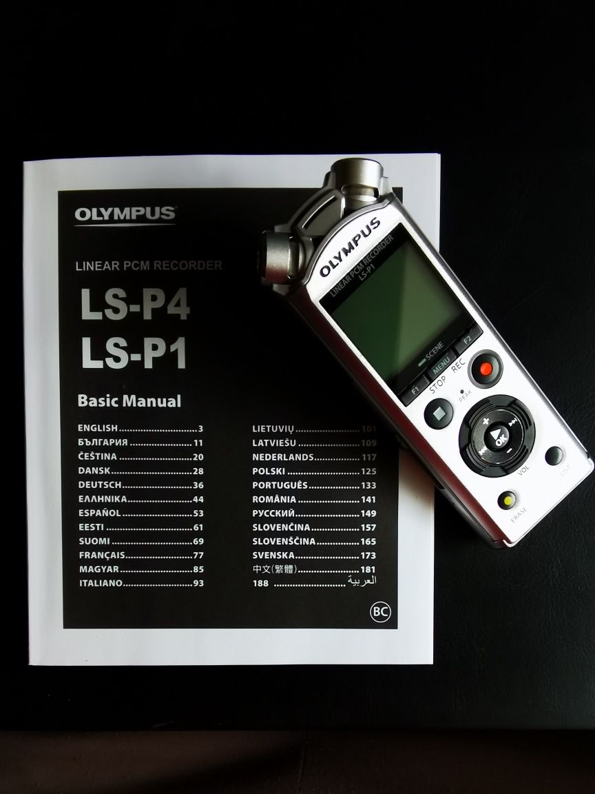 Audio recorder LS-P1 Olympusa, rejestrator dźwięku, używany jak nowy!