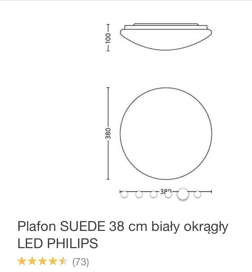 Plafon LED Philips, stan idealny