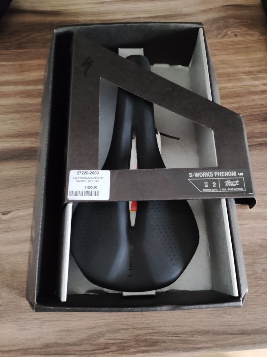 Siodełko rowerowe Specialized S-Works Phenom 143 mm. (150g.)