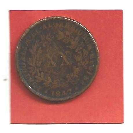 XX Reis 1847 D. Maria II