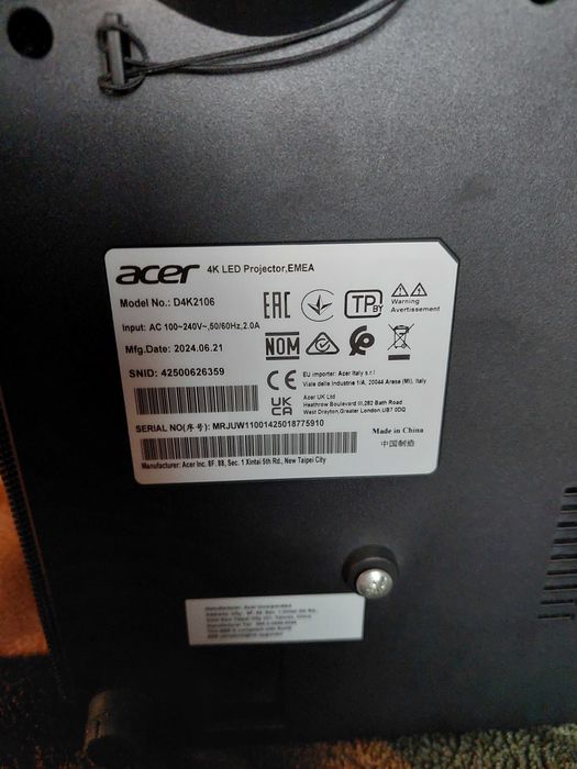 Игровой 4k проектор Acer Predator GD711