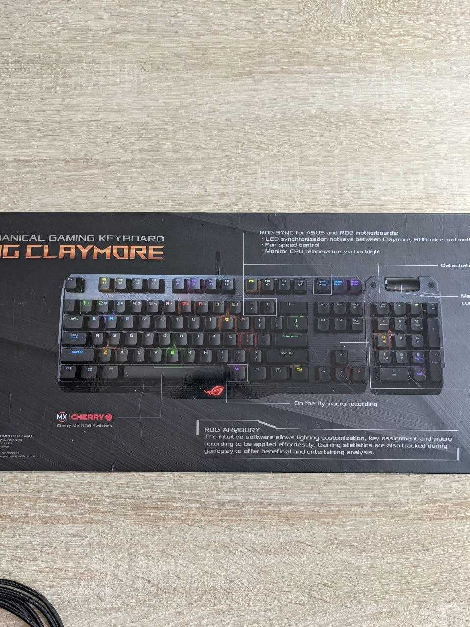 Клавіатура ігрова ASUS ROG Claymore CORE USB MX Cherry Black