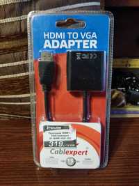 Кабель переходник с HDMI на VGA + аудио !!! Новый !!!