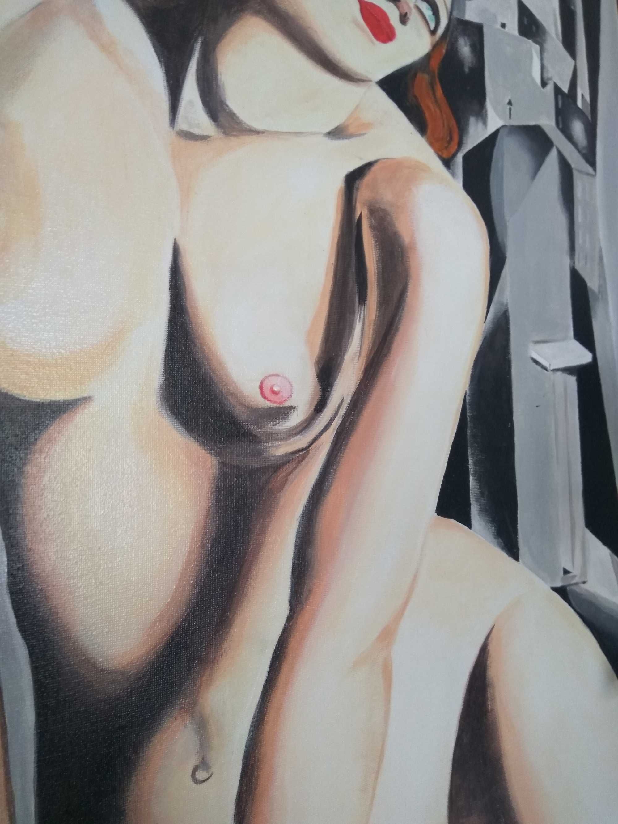 Andromeda kopia obrazu Tamara Łempicka akryl na płótnie akt