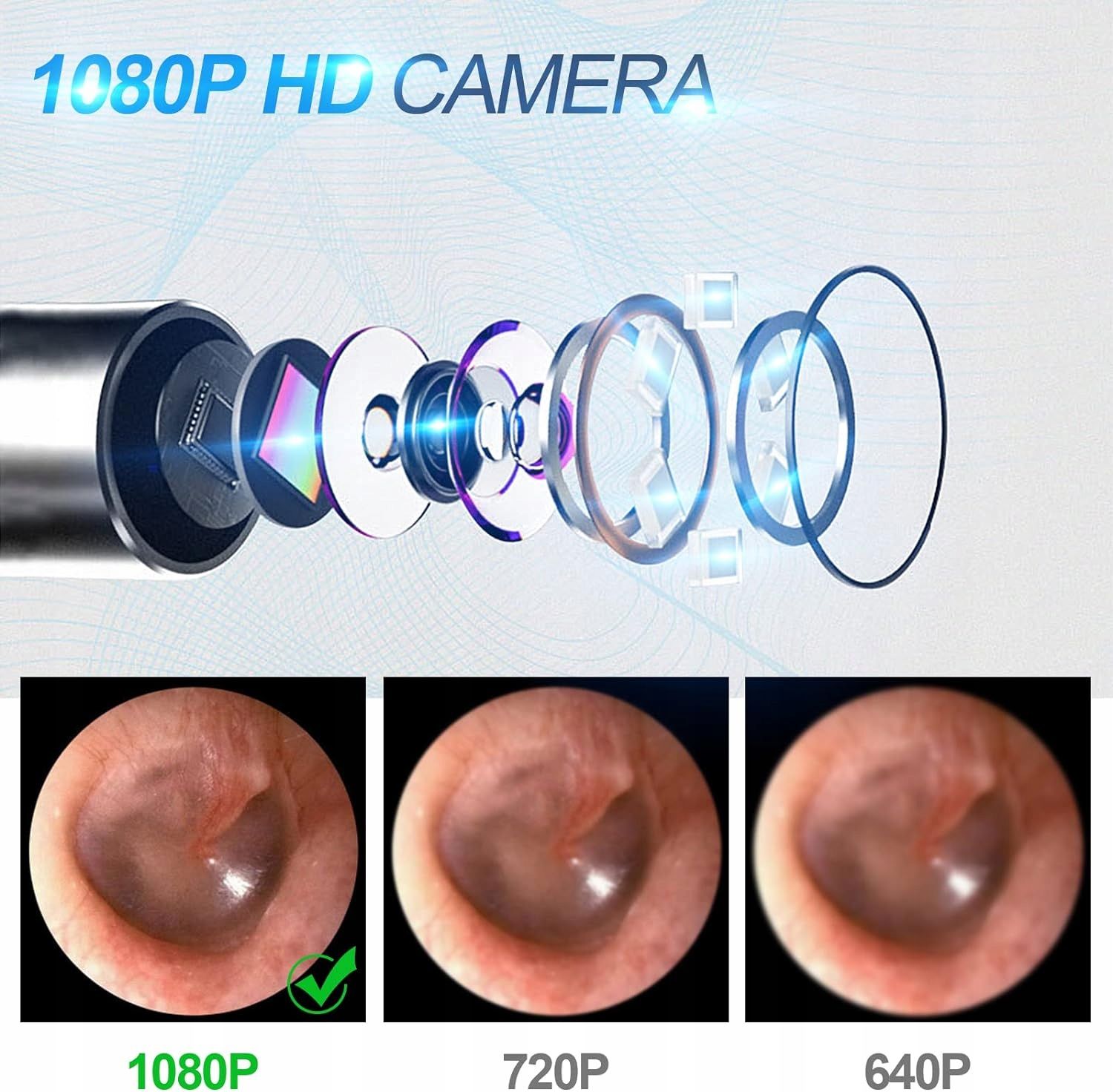 Urządzenie Do Czyszczenia Uszu Fearless Endoskop Kamera. Otoskop