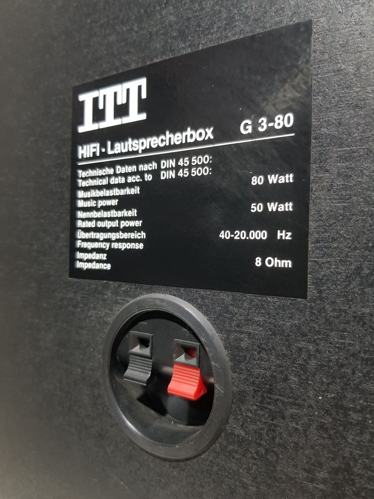 Акустика ITT Hi-Fi G 3-80, потужність 80 Вт, б/у з Німеччини