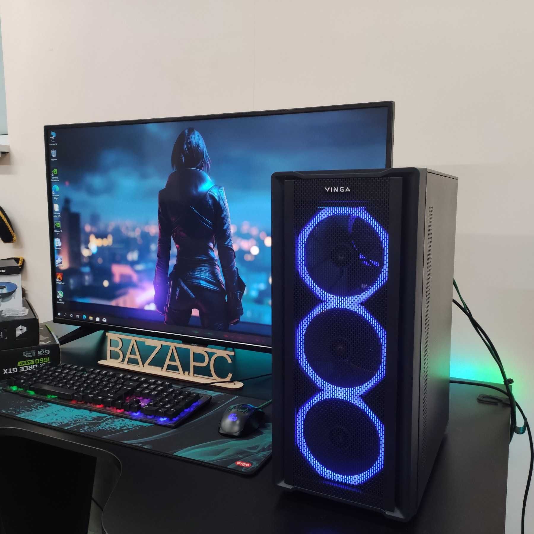 Компютер Новый Intel Core i5-10400f, 16GB DDR4, GTX 1660s, SSD 512GB