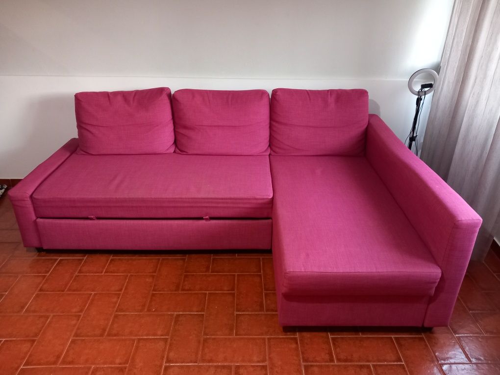 Sofá-cama do Ikea tecido