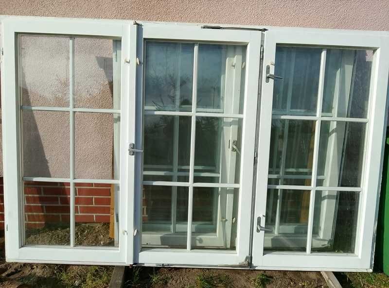 Okna drewniane po demontażu