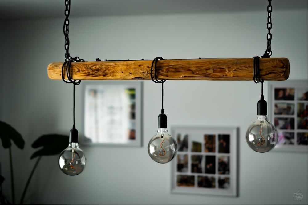 Lampa pokojowa, wisząca, DIY, edison, reczna robota, na zamowienie!