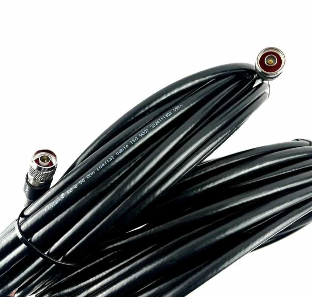 Коаксиальный кабель RG-8 N-Type/N-Type КОМПЛЕКТ с двух кабелей по 20m.