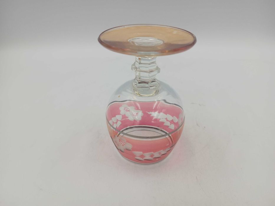 Kieliszki Bohemia koniakówki szkło z PRL