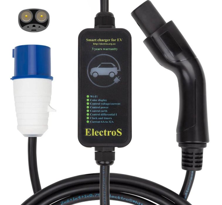 Зарядное, зарядка, кабель, автозарядка VW Nissan Leaf Tesla BMW BYD