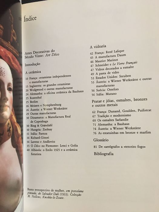 Artes Decorativas do Século XX. Art Déco / Arte Nova