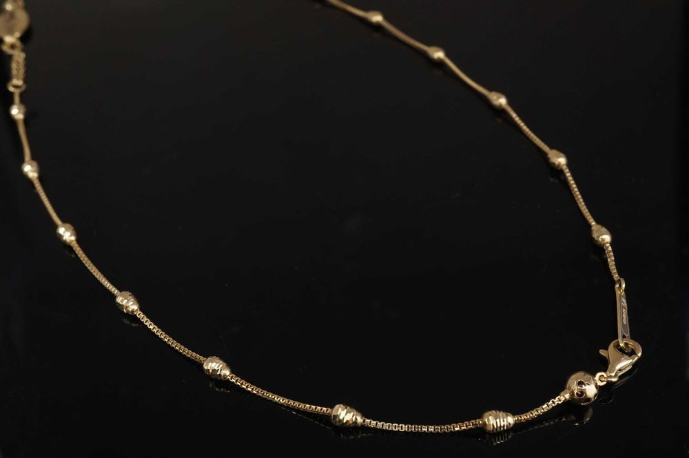 Złoto 585 - złoty łańcuszek Różaniec