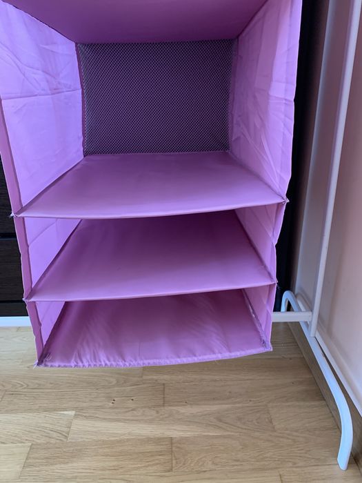Вішак напольний для одягу IKEA Mulig з полицями Skubb Вішалка Штанга