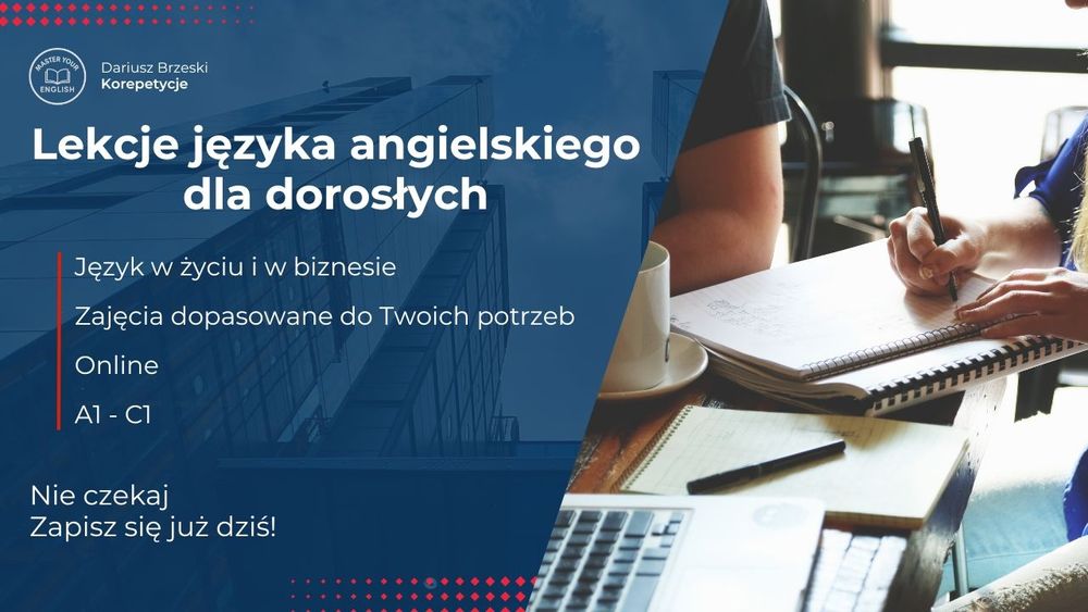 Lekcje języka angielskiego dla dorosłych