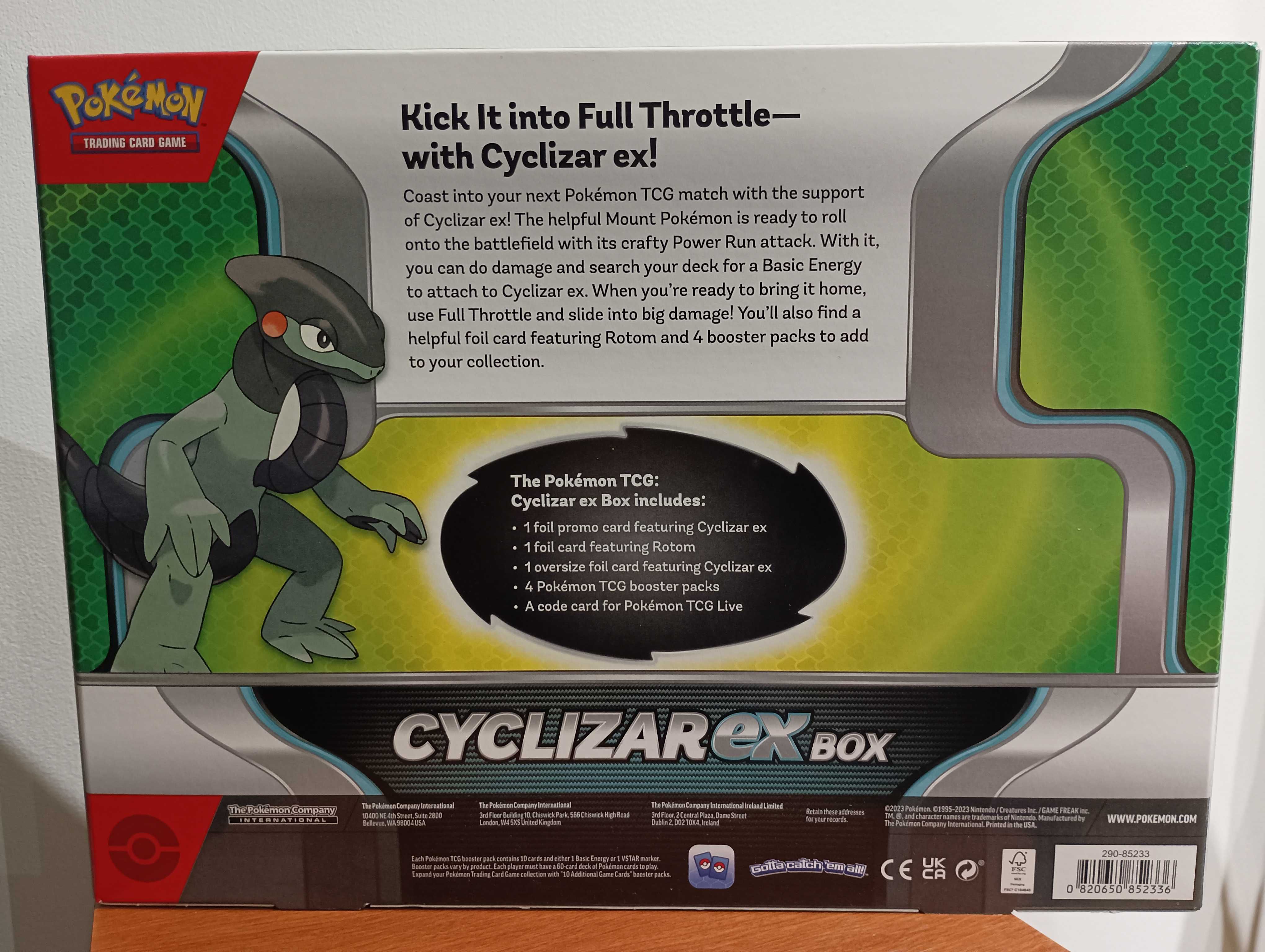 Pokemon TCG: Cyclizar Ex Box - 4 boostery