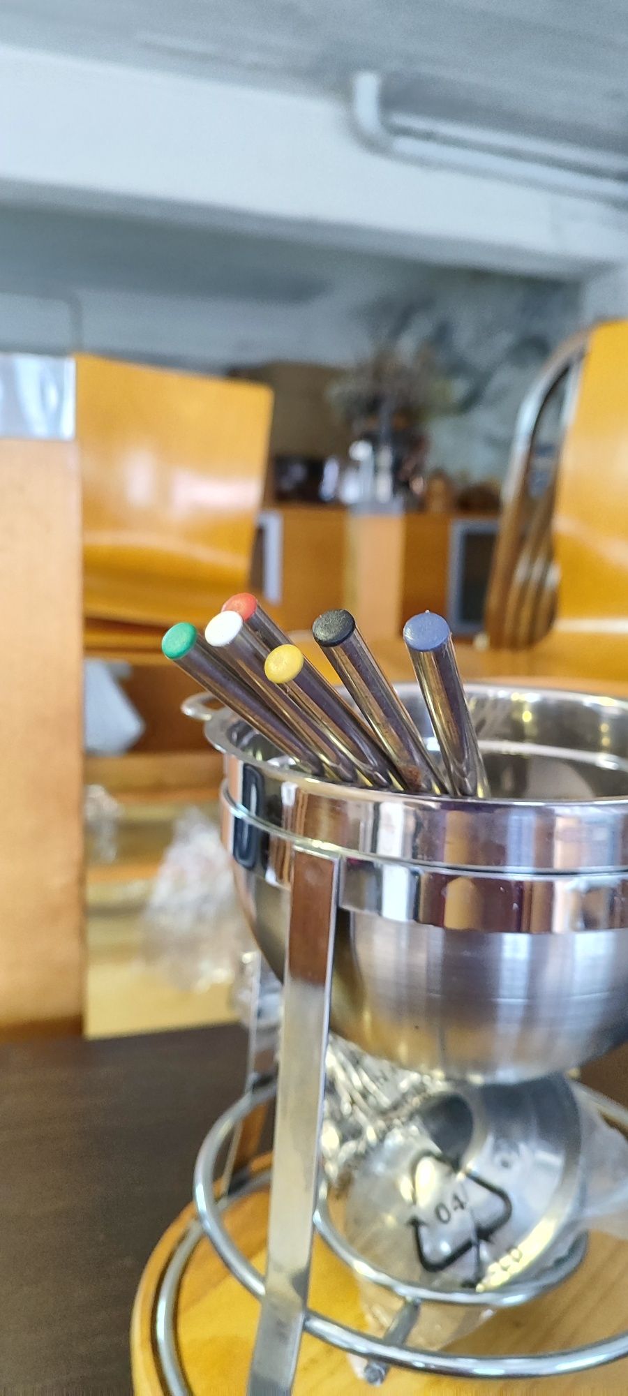 Fondue em inox / fundiu
