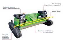 ROBOT KOSZĄCY HYDROMEGA BG-1800  ROBOT  bijakowY na gąsienicach 1,8M  2 silniki  23kM