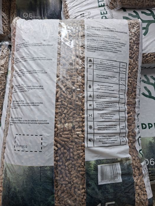 Pellet 6 mm klasa EN plus A1