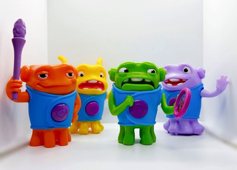 Conjunto 4 Figuras brindes Happy Meal McDonald's 2015 Home