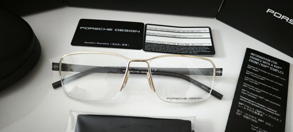 Oprawki Porsche Design P'8356, kolor C, nowe, cały zestaw.