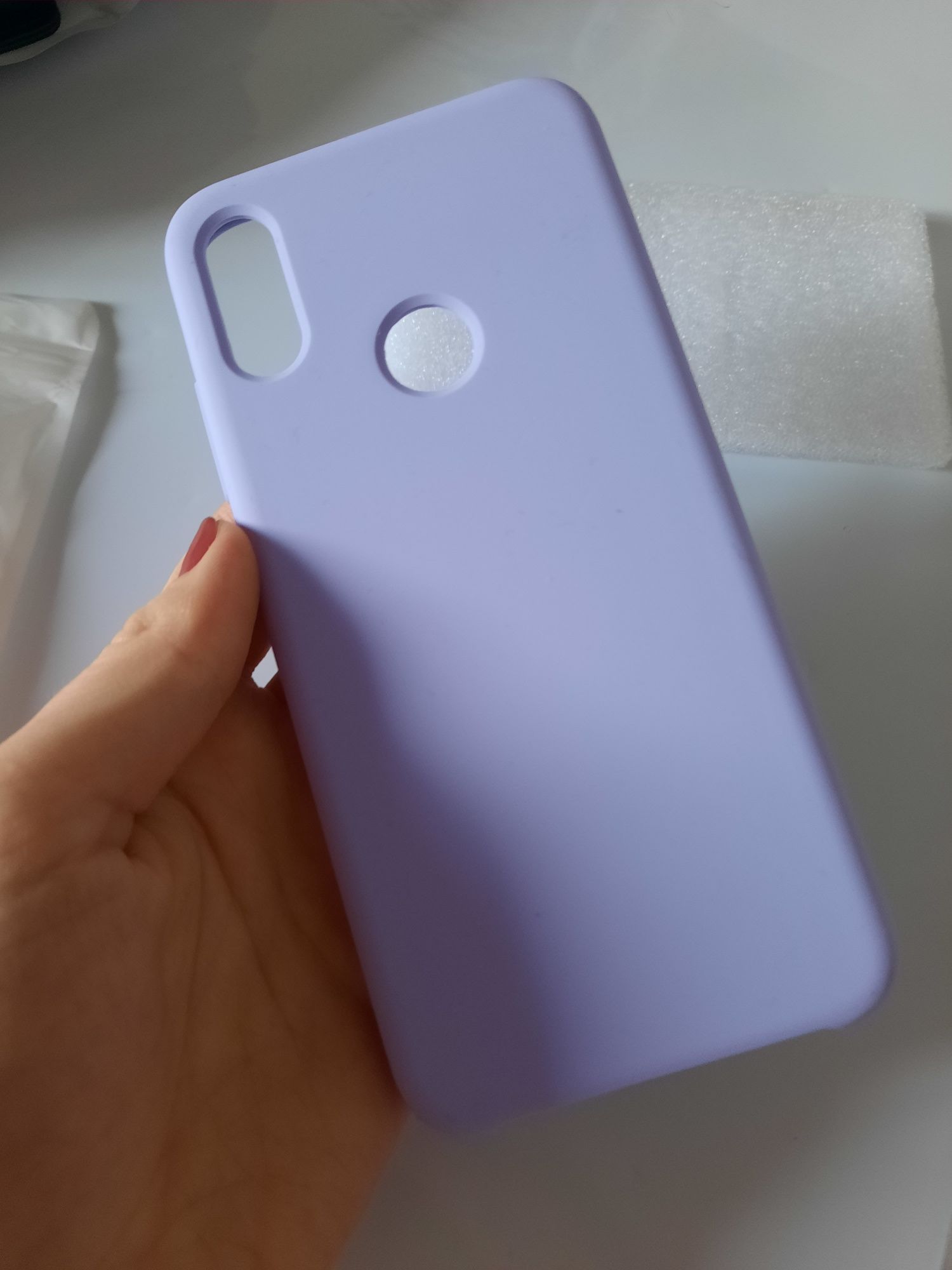 Etui obudowa na Xiaomi Redmi  7 silikon z mikrofibrą