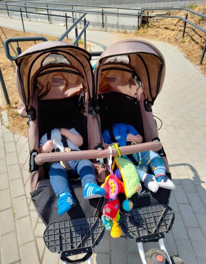Wózek bliźniaczy wózek rok po roku tfk twinner twist duo 3w1