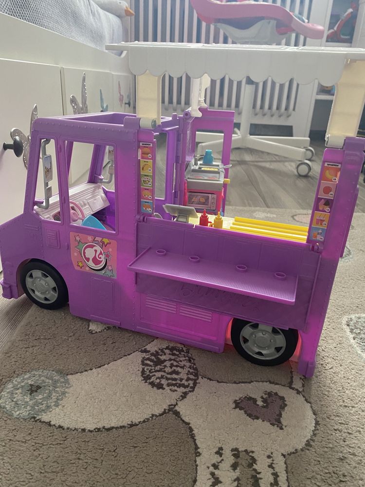 Barbie Samochód FoodTruck dla lalek oryginalny MATTEL