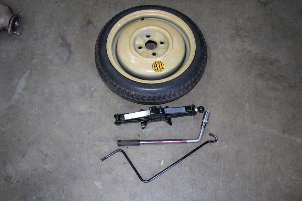 Koło Zapasowe Dojazdówka 14" 4x100 Mazda 323 Lewarek Klucz Do kół VW