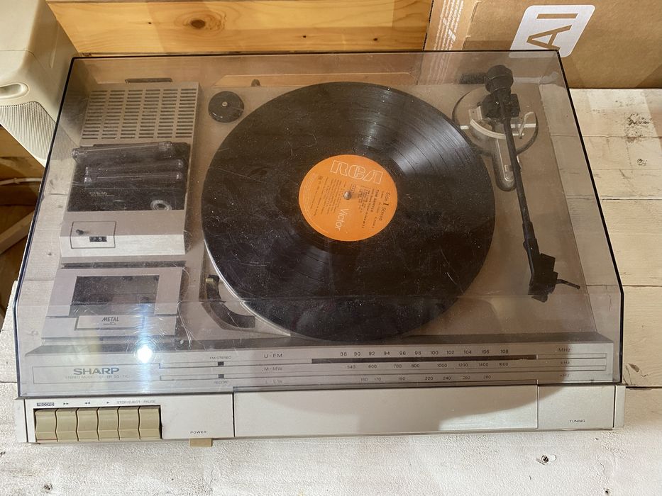 Gira discos antigo a