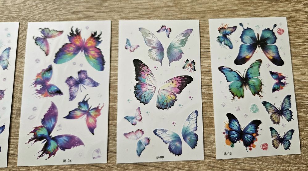 Tatuaże motylki 5 sztuk