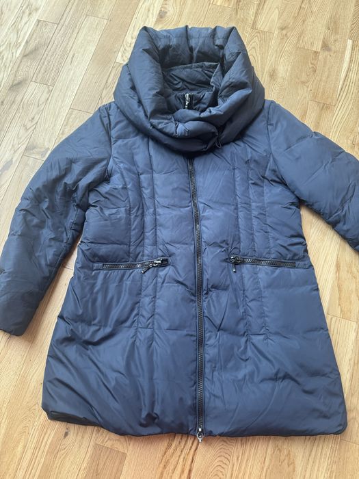 Monnari granatowy plaszcz puchowy rozmiar 44