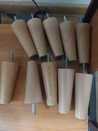 Drewniane nóżki meblowe nóżki od mebli okrągłe 13 cm