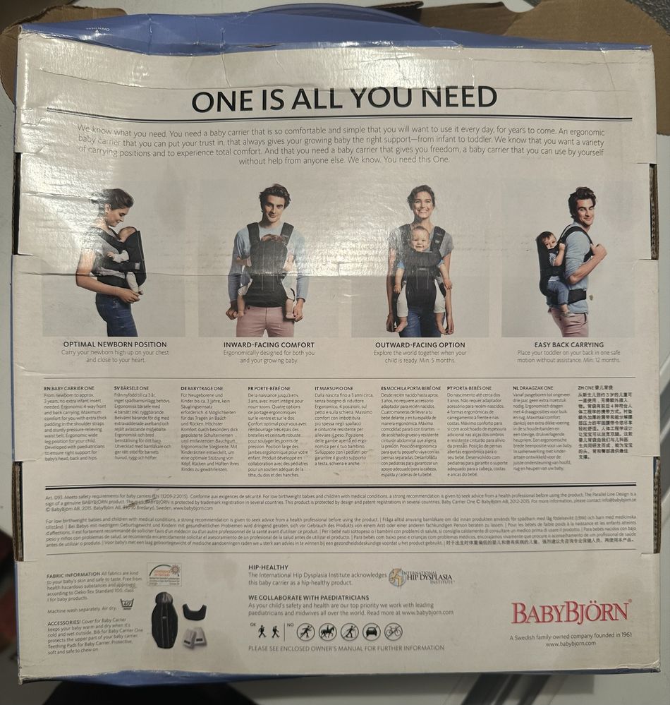 Marsúpio Babybjorn One Baby Carrier