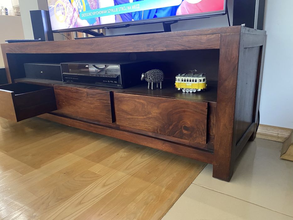 Szafka RTV naturalne drewno Palisander