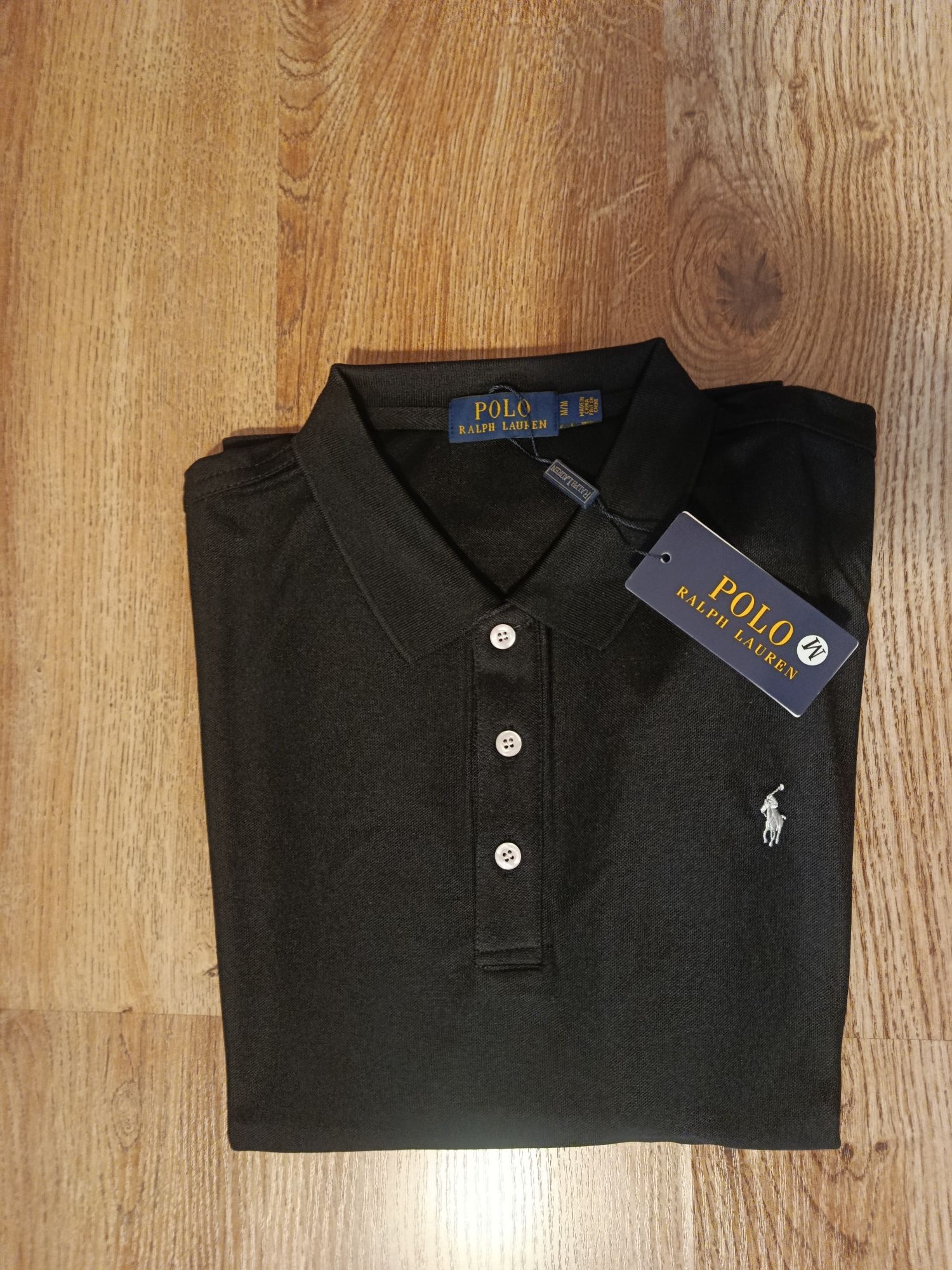 Czarne Polo Ralph Lauren w rozmiarze M