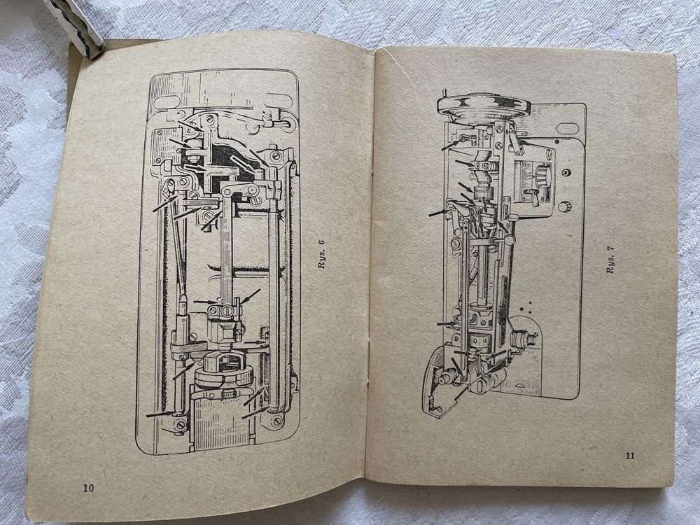 PRL -1970 - Instrukcja obslugi maszyny do szycia - Łucznik