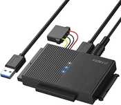 FIDECO USB3.0 Dysk twardy Adapter dla 2,5 cala HDD/SSD, konwerter SATA