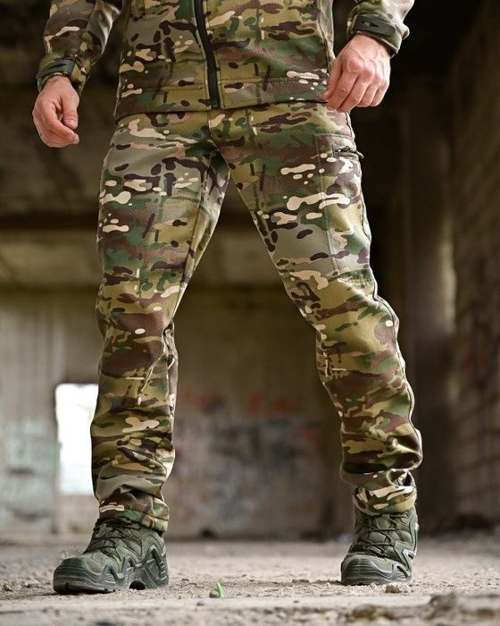 Утеплений демісезонний тактичний костюм на флісі OMEGA мультикам