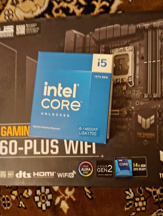 Комплект процессор Intel Core i5-14600KF+ матплата AsusTUF GAMING B760