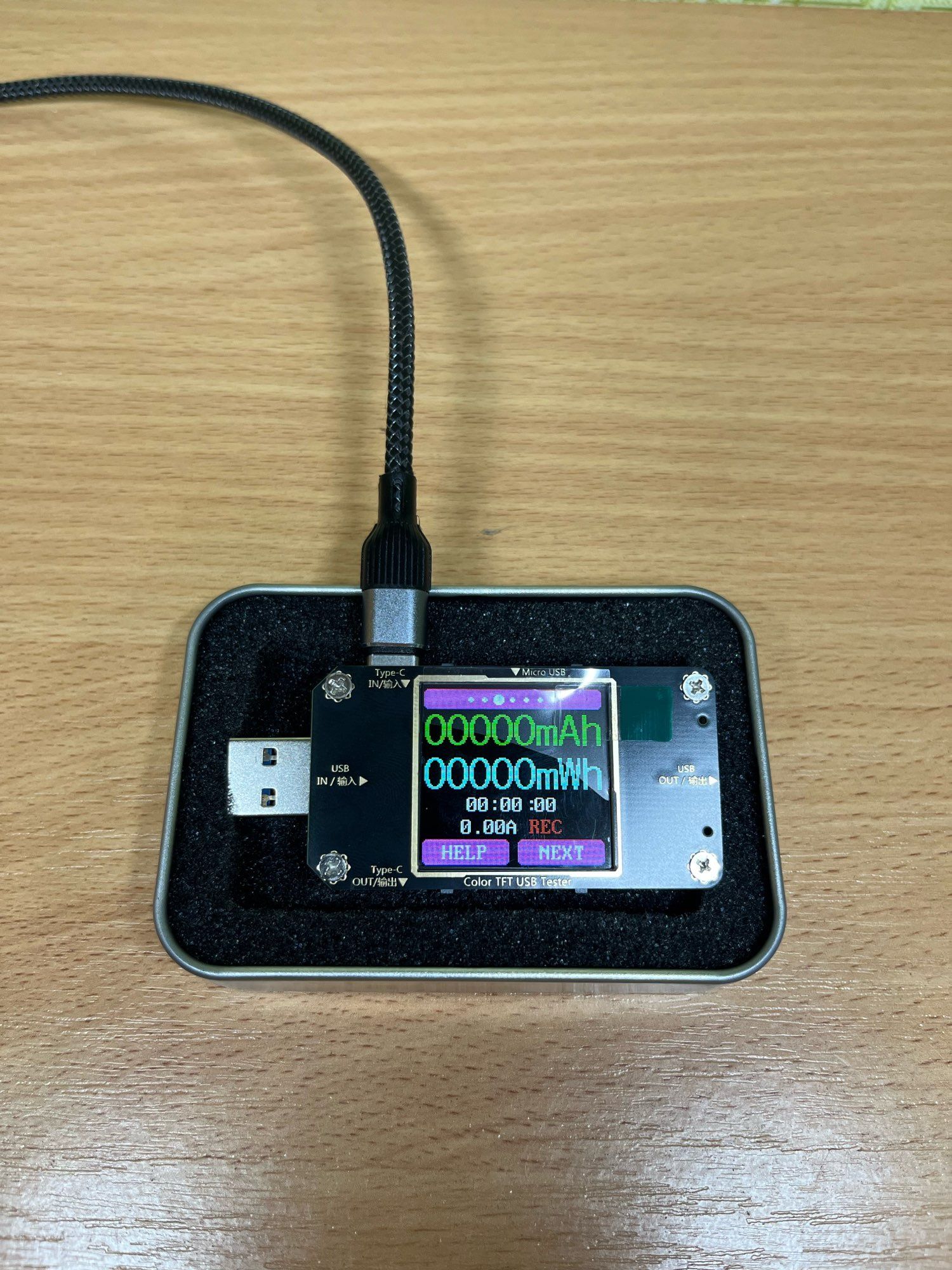 USB-тестер A3 8A Type-C / USB 4-32v, Quick Charge, PD, быстрая зарядка