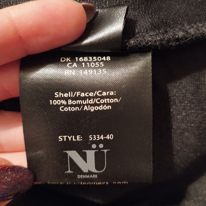 NU DENMARK czarna bluza jak nowa, 100% bawełna