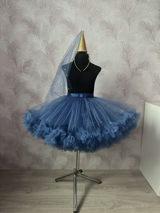 Костюм ночі зірки жовта спідниця , синя спідниця з зірками фея