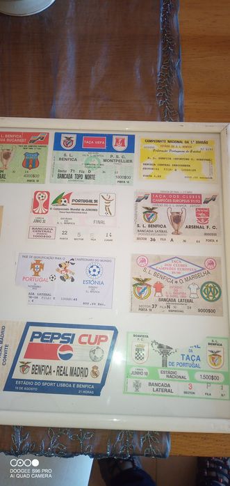 Coleção de bilhetes SLB