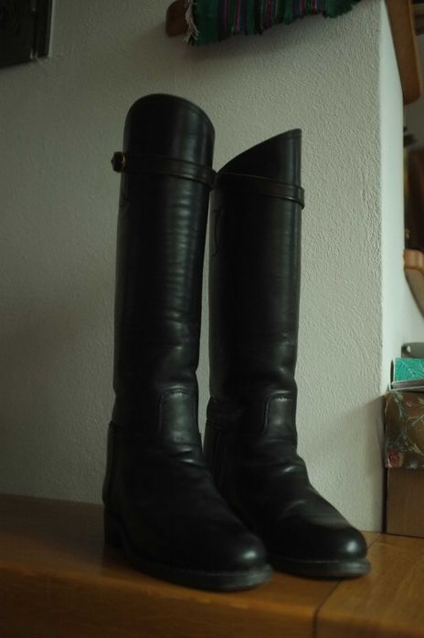 buty oficerskie do jazdy konnej oficerki skórzane rękodzieło