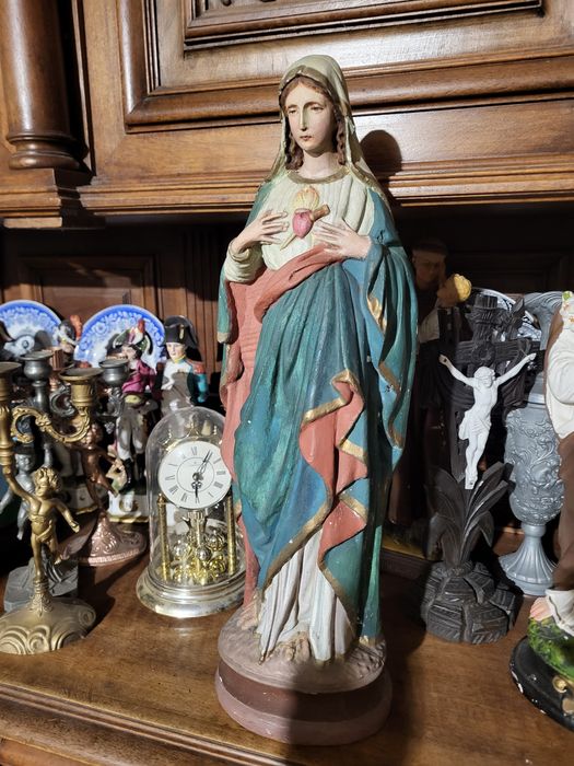 Stara figura Maryja Bolesna Matka Boża Serce Przebite