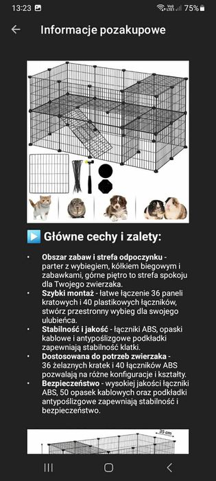 Wybieg dla gryzoni szynszyle, królik kot